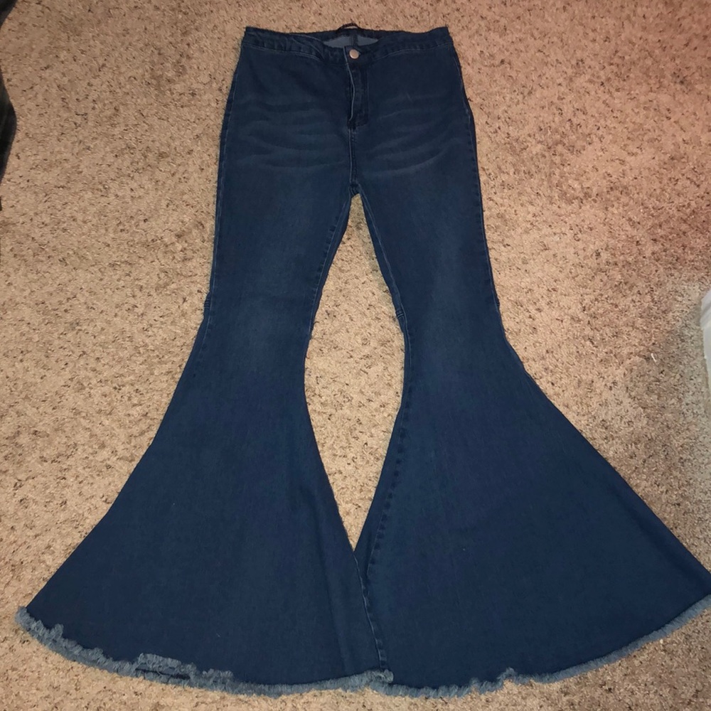 Bell Bottom Dark Wash Denim Jeans